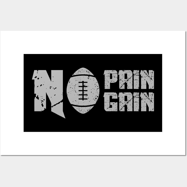 No Pain No Gain In Superbowl Wall Art by Toogoo